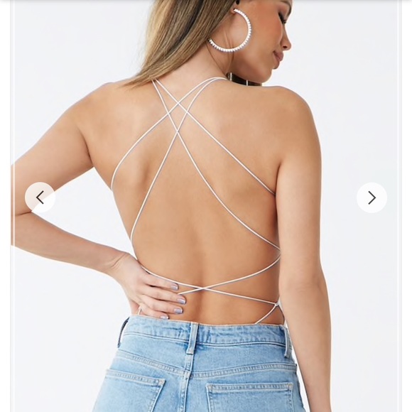 Forever 21 crisscross bodysuit - Picture 3 of 3